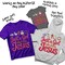 Faith DTF Transfer - Faux Yarn Girl Who Loves Jesus Ready To Press